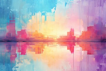 Obraz premium Watercolor Material Structure Background - Generative AI