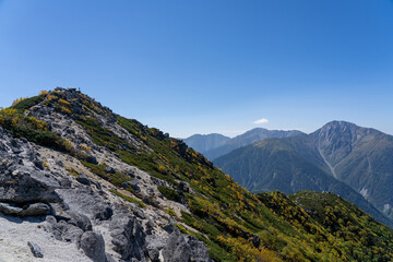 観音ヶ岳と南アルプス