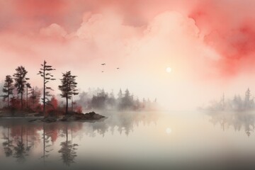 Fototapeta premium Watercolor Material Structure Background - Generative AI