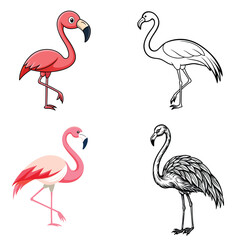 realistic image,flamingo