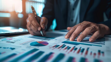 Financial management audit for business stock market profit strategy and investment research