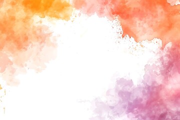 Fototapeta premium Abstract Watercolor Paintings Blurred Frame Illustration Background