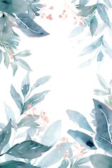 Serene Watercolor Botanical Bliss