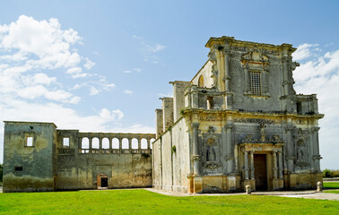 Ex Convento degli Agostiniani e Chiesa Madonna del Carmine a Melpignano, Lecce,Puglia,Italia