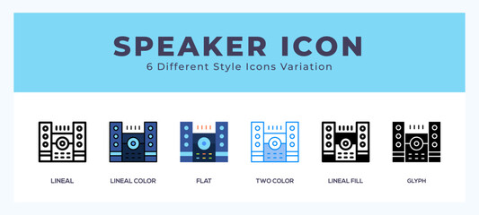 Speaker icon vector for web. and mobile app