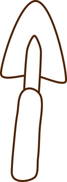 recommend clip art: Gardening tool line art outline vector for coloring page or pattern