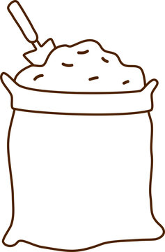 recommend clip art: Gardening tool line art outline vector for coloring page or pattern