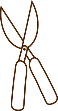 recommend clip art: Gardening tool line art outline vector for coloring page or pattern