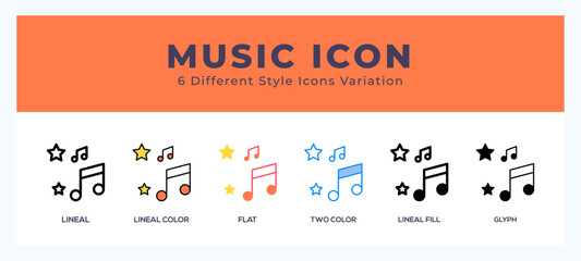 Music symbol icon vector. symbol illustration