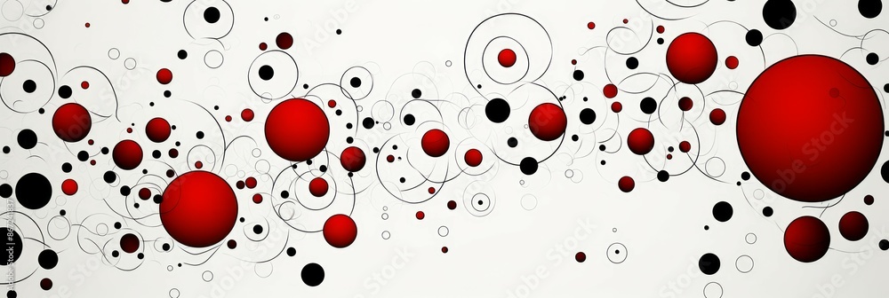 Wall mural Polka Dots Material Structure Background - Generative AI