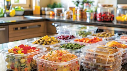 Any leftovers are saved in reusable containers making for delicious and ecofriendly leftovers.