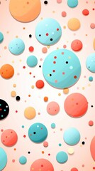 Polka Dots Material Structure Background - Generative AI
