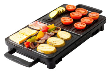 Raclette grill isolated on transparent background