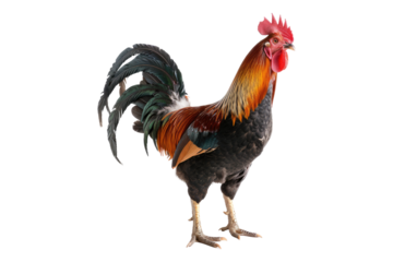 Rooster isolated on transparent background
