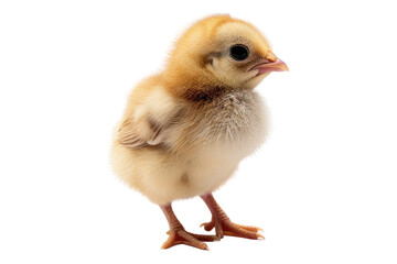 Fototapeta premium Small chick isolated on transparent background