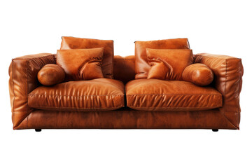 Sofa isolated on transparent background