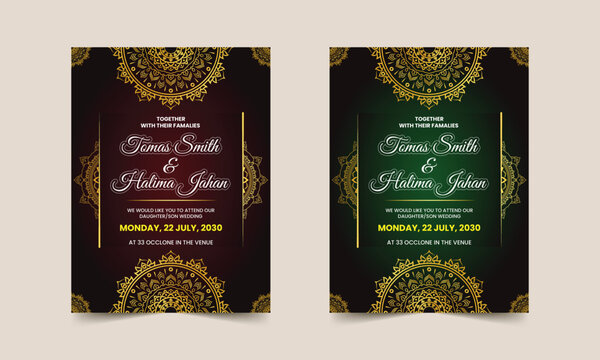Luxury Wedding Invitation Card Styles.