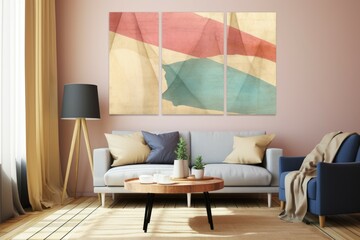 Burlap Material Structure Background - Generative AI