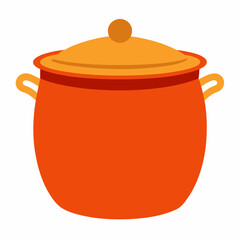         Large pot vector art illustration.
