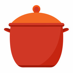         Large pot vector art illustration.
