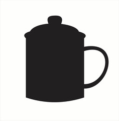 Simple teapot design vector illustration