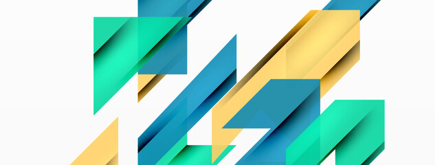 Speed and sport geometric background. Color lines dynamic template for wallpaper, banner, background or landing