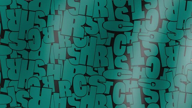 Text Christ Background Color Teal