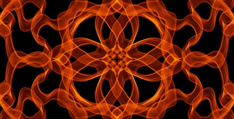 Obraz premium abstract kaleidoscope background waveing silk pattern art