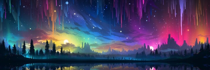 Obraz premium Galaxy Material Structure Background - Generative AI
