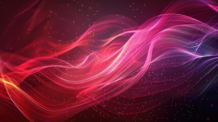 Obraz premium Abstract background with flowing lines and light effects, symbolizing innovation.