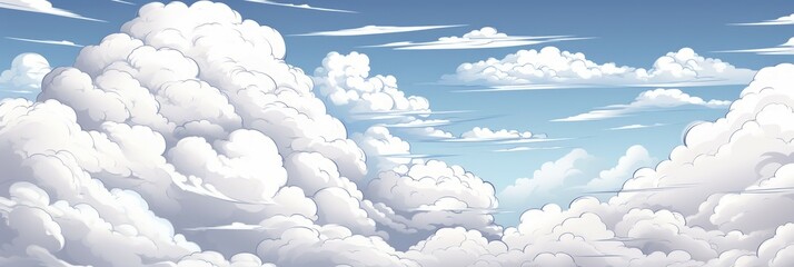 Clouds Material Structure Background - Generative AI