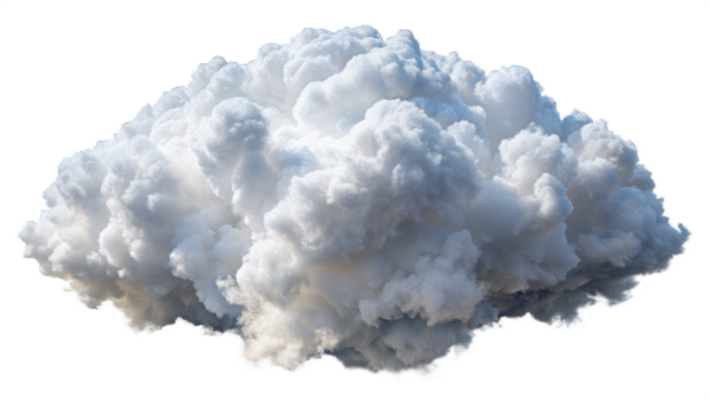 Transparent clouds in PNG format for easy overlay