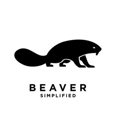 Beaver Logo icon design illustration template