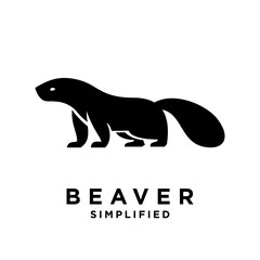 Beaver Logo icon design illustration template