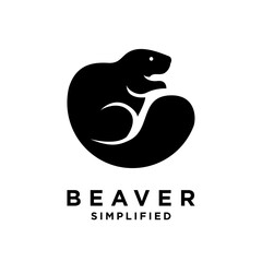 Beaver Logo icon design illustration template