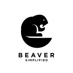 Beaver Logo icon design illustration template