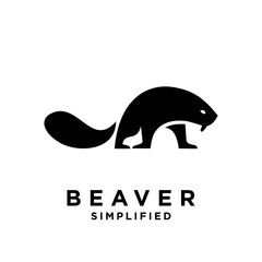 Beaver Logo icon design illustration template