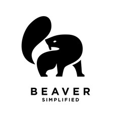 Beaver Logo icon design illustration template