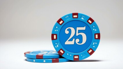 create an image of a single light blue dollar poker background