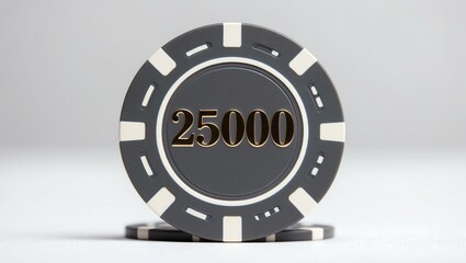 Fototapeta premium create an image of a single grey dollar poker chi background