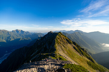 針ノ木岳からスバリ岳