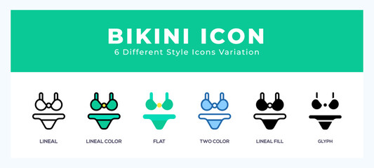 Bikini icon for websites and apps. vector illustration