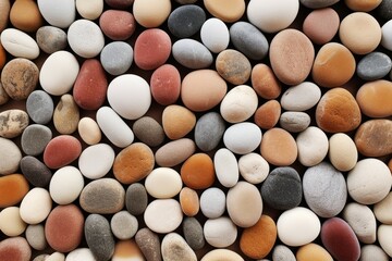 Pebbles Material Structure Background - Generative AI