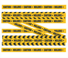 Yellow police line design vector illustration