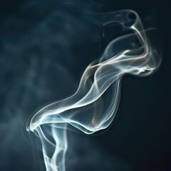 smoke on a black background
