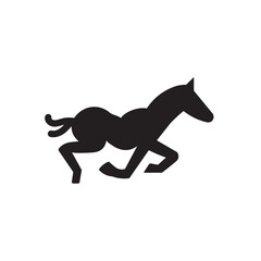 silhouette of a horse