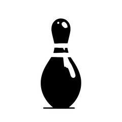 bowling pin vector illustration isolated