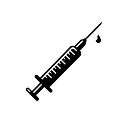 hypodermic injection needle vector illustration isolated