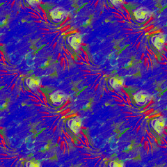 Zoo Safari Illustration. Paint Ornament Animal.