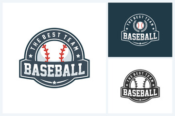 Baseball logo sport, team identity, baseball tournament logo vector illustration template
